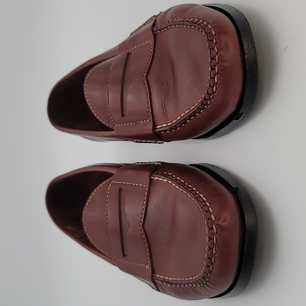 COLE HAAN sz10.5 Pinch Penny Loafer Moc toe hand stitched - Picture 4 of 12